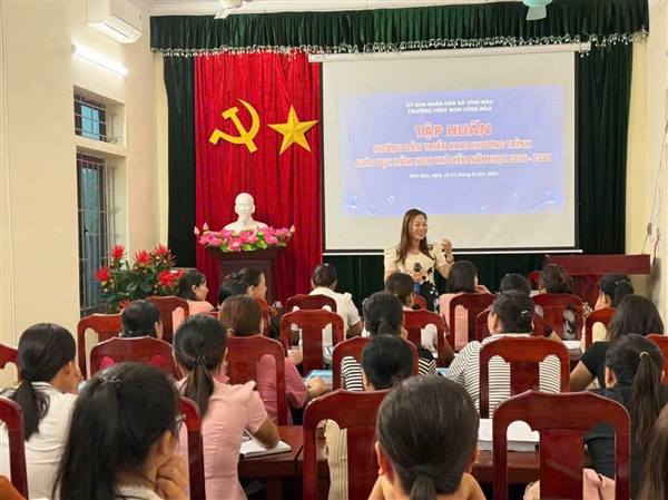 TRƯỜNG MẦM NON VĨNH BẢO CHỦ ĐỘNG CHUẨN BỊ NĂM HỌC MỚI SAU SÁP NHẬP
