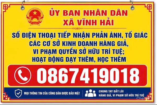 Công khai số điện thoại tiếp nhận phản ánh, tố giác các cơ sở kinh doanh hàng giả, vi phạm quyền sở hữu trí tuệ, hoạt động dạy thêm, học thêm.