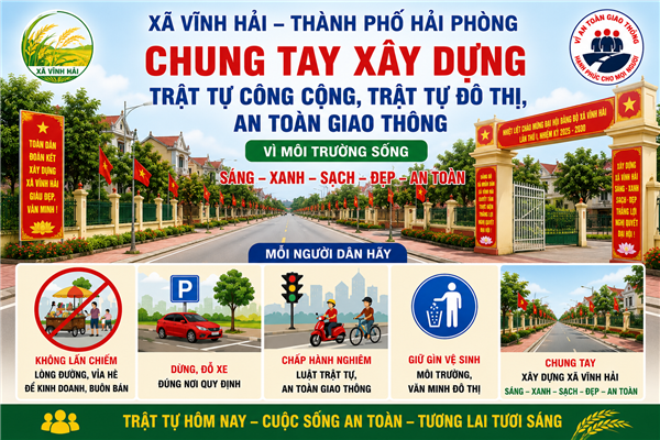 XÃ VĨNH HẢI TĂNG CƯỜNG BẢO ĐẢM TRẬT TỰ AN TOÀN GIAO THÔNG, TRẬT TỰ ĐÔ THỊ VÀ HÀNH LANG AN TOÀN GIAO THÔNG