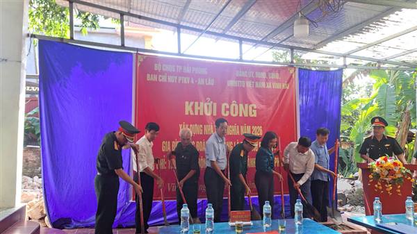  Xã Vĩnh Hải tổ chức lễ khởi công xây dựng nhà tình nghĩa tặng gia đình thương binh nhân dịp kỷ niệm 79 năm Ngày Thương binh - Liệt sĩ (27/7/1947 - 27/7/2026) và hướng tới kỷ niệm 80 năm Ngày truyền thống Lực lượng vũ trang thành phố Hải Phòng