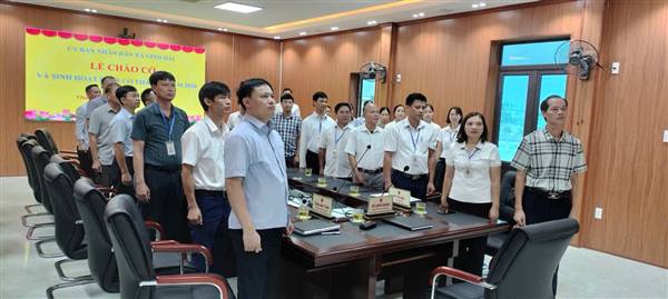 Uỷ ban nhân dân xã Vĩnh Hải tổ chức Lễ chào cờ và sinh hoạt dưới cờ tuần đầu tháng 8 năm 2026  