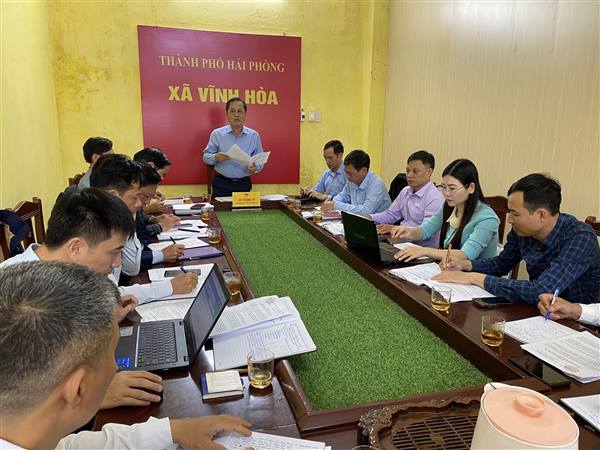 THƯỜNG TRỰC HĐND XÃ VĨNH HOÀ TỔ CHỨC HỌP TRIỂN KHAI CÔNG TÁC CHUẨN BỊ BẦU CỬ HĐND XÃ NHIỆM KỲ 2026– 2031