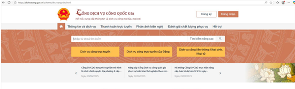 HƯỚNG DẪN NỘP HỒ SƠ TRỰC TUYẾN TRÊN CỔNG DỊCH VỤ CÔNG QUỐC GIA