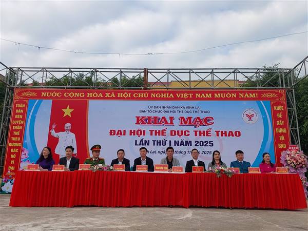 LỄ KHAI MẠC ĐẠI HỘI THỂ DỤC THỂ THAO XÃ VĨNH LẠI LẦN THỨ I