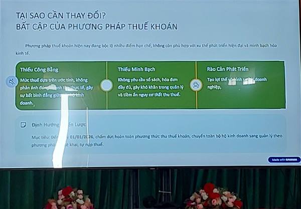 XÃ VĨNH LẠI TỔ CHỨC HỘI NGHỊ TUYÊN TRUYỀN, PHỔ BIẾN CHÍNH SÁCH PHÁP LUẬT THU