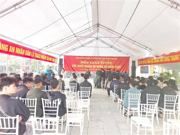 XÃ VĨNH LẠI TỔ CHỨC KHÁM TUYỂN NGHĨA VỤ QUÂN SỰ VÀ NGHĨA VỤ THAM GIA CÔNG AN NHÂN DÂN NĂM 2026