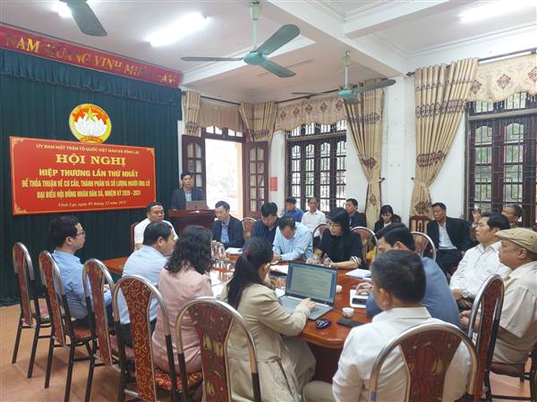 MTTQ XÃ VĨNH LẠI TỔ CHỨC HỘI NGHỊ HIỆP THƯƠNG LẦN THỨ NHẤT DỰ KIẾN CƠ CẤU, THÀNH PHẦN VÀ SỐ LƯỢNG NGƯỜI ĐƯỢC GIỚI THIỆU ỨNG CỬ ĐẠI BIỂU HĐND XÃ, NHIỆM KỲ 2026 – 2031