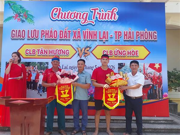 RỀN VANG CHƯƠNG TRÌNH GIAO LƯU CÁC CÂU LẠC BỘ PHÁO ĐẤT XÃ VĨNH LẠI