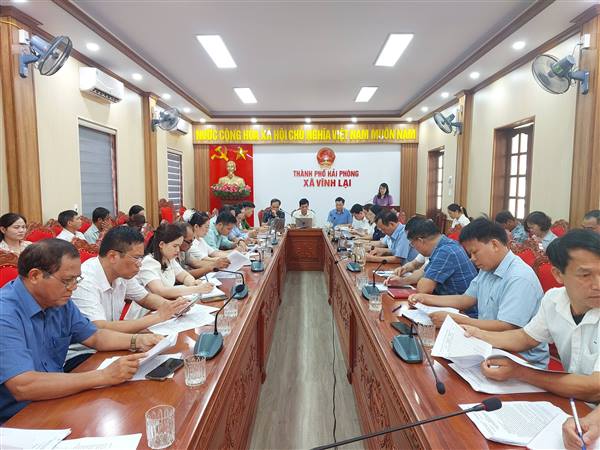 Đảng ủy xã Vĩnh Lại tổ chức Hội nghị giao ban Tháng 05/2026