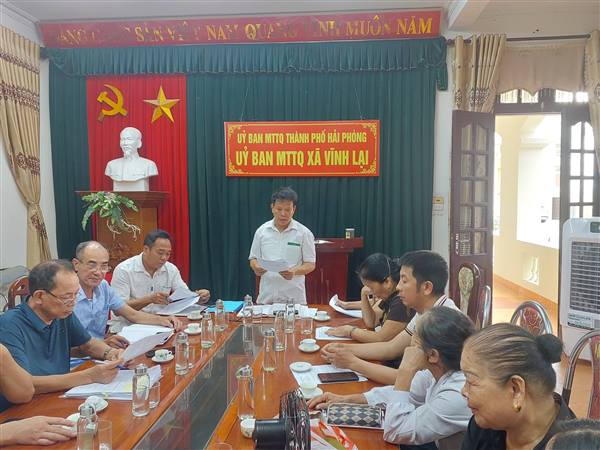 Hội Nông dân xã Vĩnh Lại sơ kết công tác Hội và phong trào Nông dân 6 tháng đầu năm, triển khai nhiệm vụ trọng tâm 6 tháng cuối năm 2026
