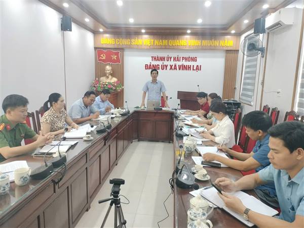 Vĩnh Lại họp Ban Chỉ đạo tổ chức, sắp xếp thôn và bố trí, sử dụng, thực hiện chế độ, chính sách đối với người hoạt động không chuyên trách ở cấp xã, thôn trên địa bàn xã.