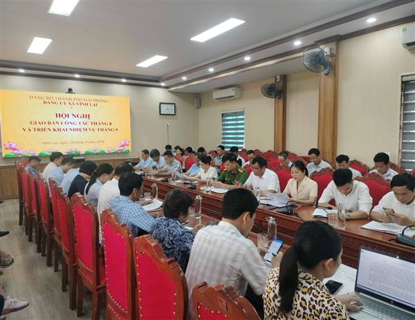 Đảng ủy xã Vĩnh Lại tổ chức Hội nghị giao ban Tháng 08/2026