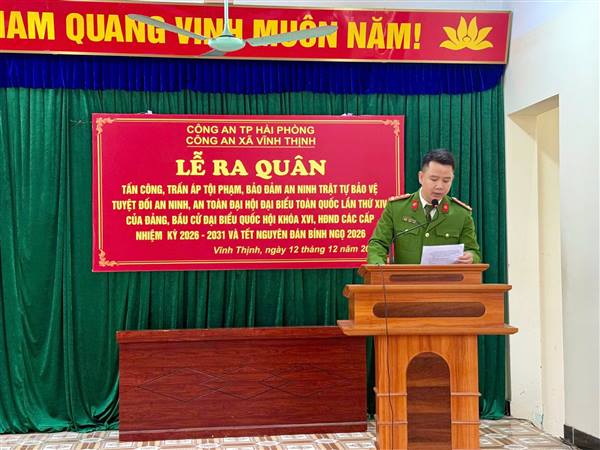 LỄ RA QUÂN TẤN CÔNG, TRẤN ÁP TỘI PHẠM, BẢO ĐẢM AN NINH TRẬT TỰ, BẢO VỆ TUYỆT ĐỐI AN NINH, AN TOÀN ĐẠI HỘI ĐẠI BIỂU TOÀN QUỐC LẦN THỨ XIV CỦA ĐẢNG, BẦU CỬ ĐẠI BIỂU QUỐC HỘI KHÓA XVI, HĐND CÁC CẤP NHIỆM KỲ 2026-2031 VÀ TẾT NGUYÊN ĐÁN BÍNH NGỌ 2026