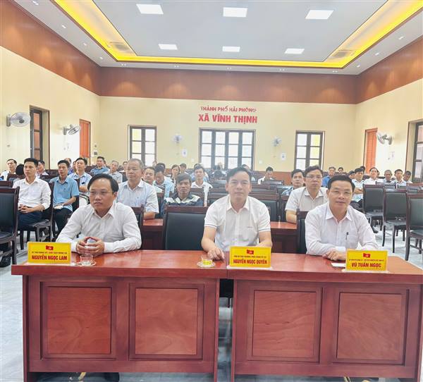 Đoàn đại biểu Quốc hội thành phố Hải Phòng tổ chức tiếp xúc cử tri báo cáo kết quả Kỳ họp thứ nhất, Quốc hội khóa XVI