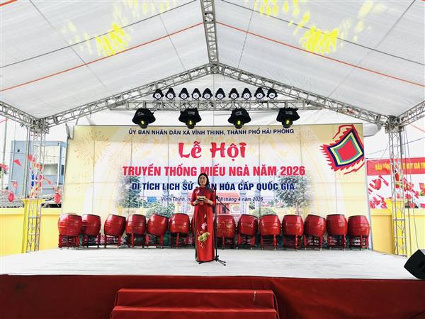 XÃ VĨNH THỊNH TỔ CHỨC KHAI MẠC LỄ HỘI TRUYỀN THỐNG MIẾU NGÀ NĂM 2026