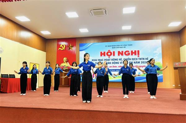 XÃ VĨNH THỊNH TỔ CHỨC KHAI MẠC HOẠT ĐỘNG HÈ, CHIẾN DỊCH THANH NIÊN TÌNH NGUYỆN VÀ THÁNG HÀNH ĐỘNG VÌ TRẺ EM NĂM 2026
