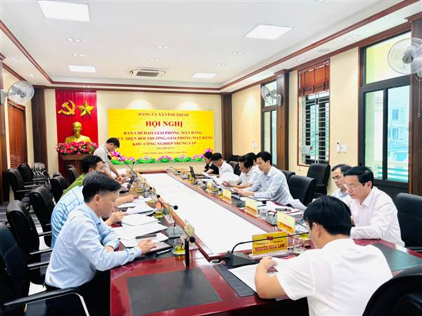 ĐẢNG ỦY XÃ VĨNH THỊNH CHỈ ĐẠO QUYẾT LIỆT CÔNG TÁC GIẢI PHÓNG MẶT BẰNG DỰ ÁN KCN TRUNG LẬP (GIAI ĐOẠN 1)