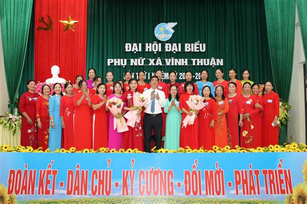 Đại hội đại biểu phụ nữ xã Vĩnh Thuận lần thứ I, nhiệm kì 2025–2030 thành công tốt đẹp.