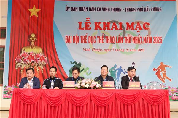 Xã Vĩnh Thuận tổ chức Đại hội Thể dục Thể thao lần thứ I năm 2025