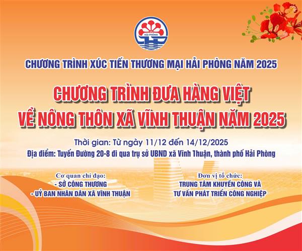 PHIÊN CHỢ ĐƯA HÀNG VIỆT VỀ NÔNG THÔN XÃ VĨNH THUẬN NĂM 2025