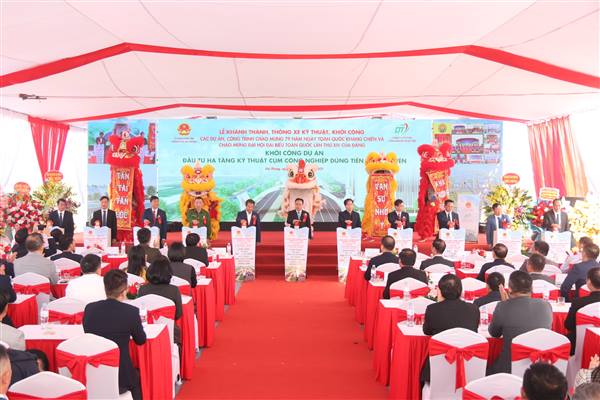 Khởi công Cụm công nghiệp Dũng Tiến – Giang Biên, chào mừng Đại hội XIV của Đảng