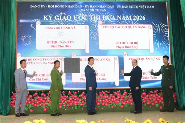 Xã Vĩnh Thuận  xây dựng chính quyền thân thiện, vì Nhân dân phục vụ