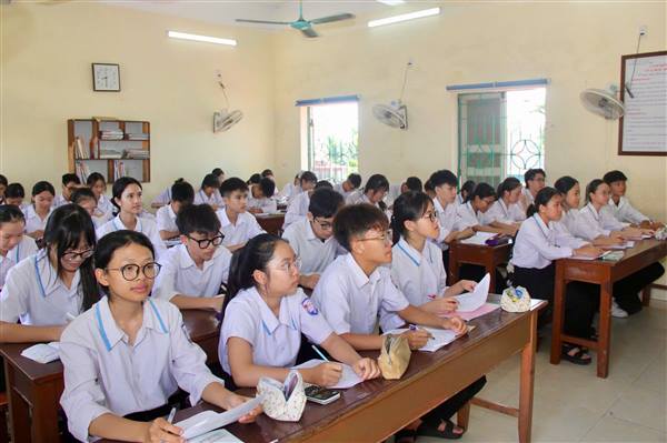 Các trường THCS trên địa bàn xã Vĩnh Thuận tập trung ôn tập cho kỳ thi vào lớp 10 THPT năm học 2026 – 2027

