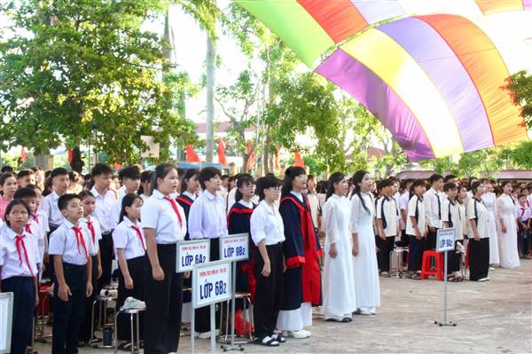 Trường THCS Vĩnh An - Tân Liên tổ chức Lễ tổng kết năm học 2025 – 2026.
