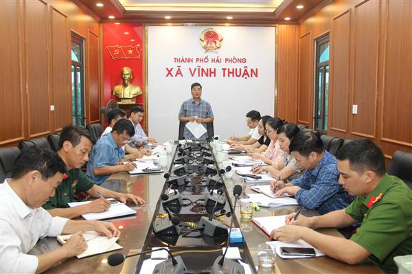 UBND xã Vĩnh Thuận tổ chức phiên họp thường kỳ tháng 5 năm 2026