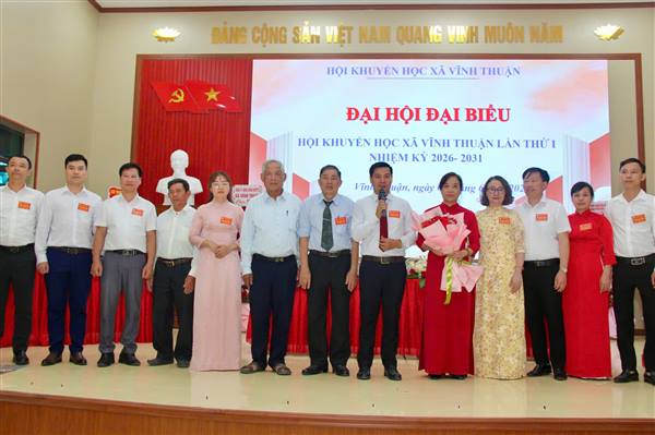 Đại hội đại biểu Hội Khuyến học xã Vĩnh Thuận lần thứ I, nhiệm kỳ 2026 – 2031