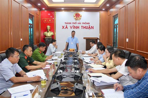 UBND xã Vĩnh Thuận tổ chức phiên họp thường kỳ tháng 7 năm 2026