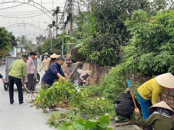 Xã Vĩnh Thuận triển khai đợt tổng vệ sinh môi trường chào mừng Quốc khánh 2/9