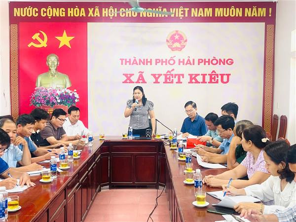 UBND XÃ YẾT KIÊU HỌP HỘI ĐỒNG BỒI THƯỜNG, HỖ TRỢ, TÁI ĐỊNH CƯ DỰ ÁN ĐẦU TƯ XÂY DỰNG TUYẾN ĐƯỜNG SẮT LÀO CAI- HÀ NỘI- HẢI PHÒNG