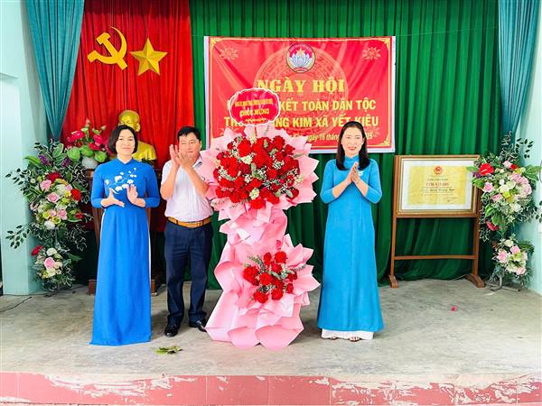 THÔN HOÀNG KIM LONG TRỌNG TỔ CHỨC NGÀY HỘI ĐẠI ĐOÀN KẾT TOÀN DÂN TỘC NĂM 2025