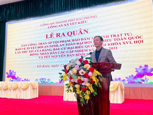 CÔNG AN XÃ YẾT KIÊU RA QUÂN TẤN CÔNG, TRẤN ÁP TỘI PHẠM, BẢO ĐẢM AN NINH TRẬT TỰ, BẢO VỆ AN NINH, AN TOÀN ĐẠI HỘI ĐẠI BIỂU TOÀN QUỐC LẦN THỨ XIV, BẦU CỬ ĐẠI BIỂU QUỐC HỘI KHÓA XVI, HĐND CÁC CẤP NHIỆM KỲ 2026-2031 VÀ TẾT NGUYÊN ĐÁN BÍNH NGỌ 2026