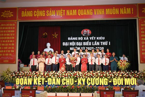ĐẢNG BỘ XÃ YẾT KIÊU TỔ CHỨC THÀNH CÔNG ĐẠI HỘI ĐẠI BIỂU LẦN THỨ I, NHIỆM KỲ 2025 - 2030