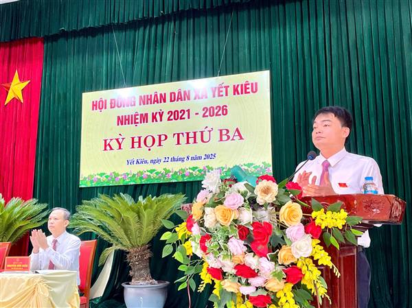 Xã Yết Kiêu tổ chức thành công kỳ họp thứ Ba, HĐND xã Yết Kiêu, nhiệm kỳ 2021-2026