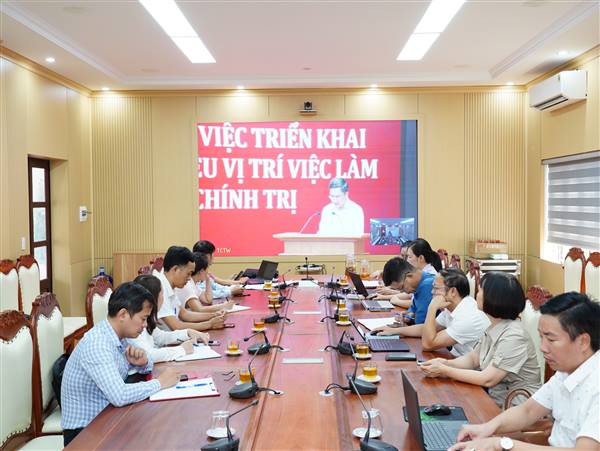 Xã Yết Kiêu dự Hội nghị tập huấn triển khai xây dựng cơ sở dữ liệu vị trí việc làm của hệ thống chính trị