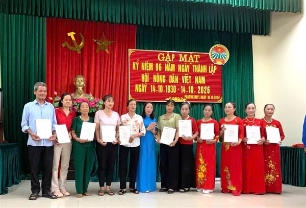 Các Chi hội Nông dân xã Yết Kiêu tổ chức gặp mặt kỷ niệm 96 năm Ngày thành lập Hội Nông dân Việt Nam