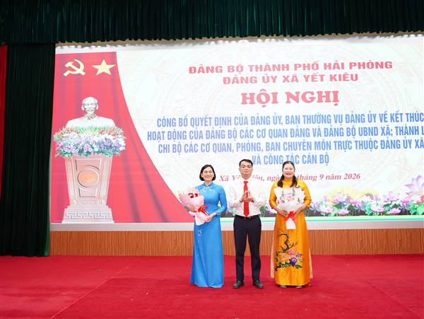 Xã Yết Kiêu kết thúc hoạt động của Đảng bộ các cơ quan Đảng và Đảng bộ UBND xã
