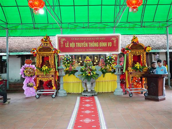 Khai hội mùa Xuân Đình Vo, thôn Vô Lượng, xã Yết Kiêu