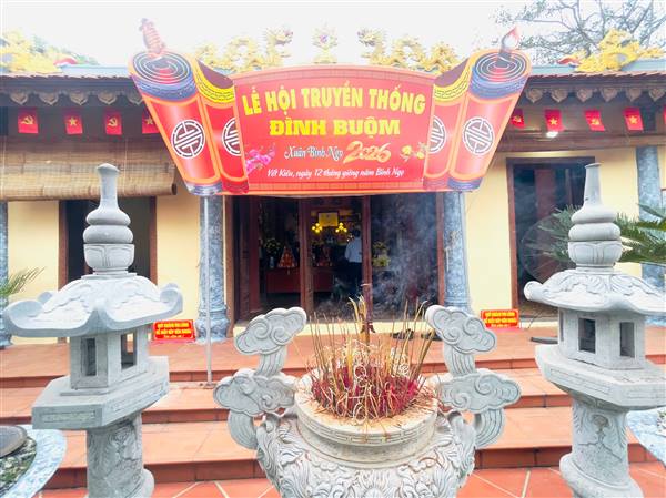 Trang trọng lễ hội truyền thống đình Buộm xã Yết Kiêu năm 2026
