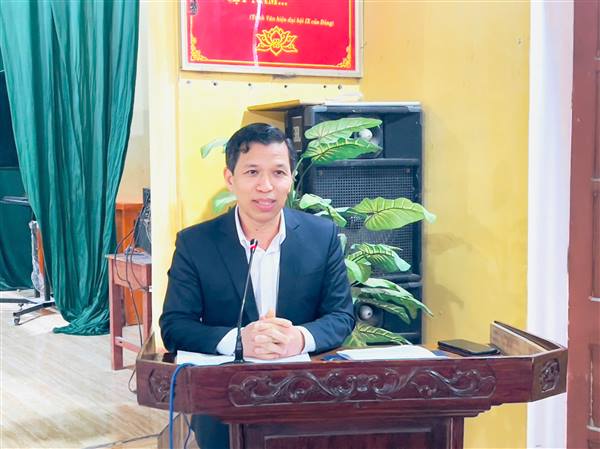Phó Trưởng Ban Tổ chức Thành ủy Hải Phòng dự sinh hoạt chi bộ thường kỳ thôn Vô Lượng 