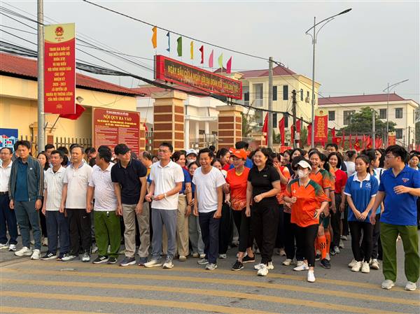 Tưng bừng Ngày chạy Olympic “Vì sức khỏe toàn dân - Vì an ninh Tổ quốc” xã Yết Kiêu năm 2026