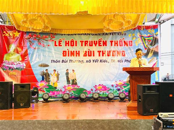 Khai hội truyền thống đình Bùi Thượng, xã Yết Kiêu