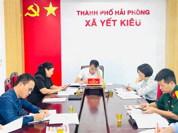 Thường trực Đảng ủy xã Yết Kiêu họp cho ý kiến vào nhiều nội dung quan trọng