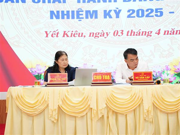 Hội nghị lần thứ 10 Ban Chấp hành Đảng bộ xã Yết Kiêu lần thứ I, nhiệm kỳ 2025 – 2030