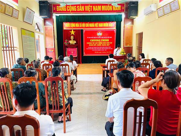 Mặt trận Tổ quốc xã Yết Kiêu phát động chương trình “Chung tay xây dựng thôn xóm đoàn kết, xanh, sạch, đẹp”