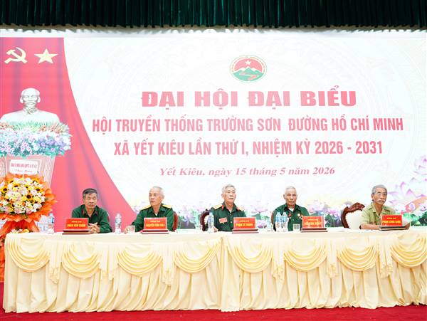 Đại hội lần thứ Nhất Hội truyền thống Trường Sơn đường Hồ Chí Minh xã Yết Kiêu thành công rực rỡ
