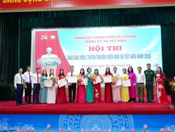 Vòng chung khảo Hội thi Báo cáo viên giỏi, Tuyên truyền viên giỏi xã Yết Kiêu năm 2026 thành công rực rỡ